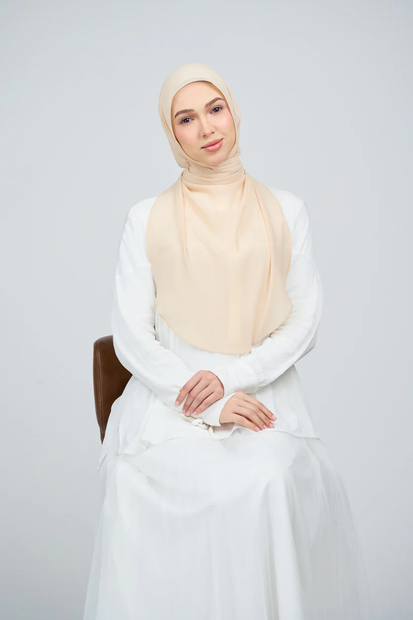 [★New] HoodX Curve [Pearl Chiffon] in Warm Vanilla