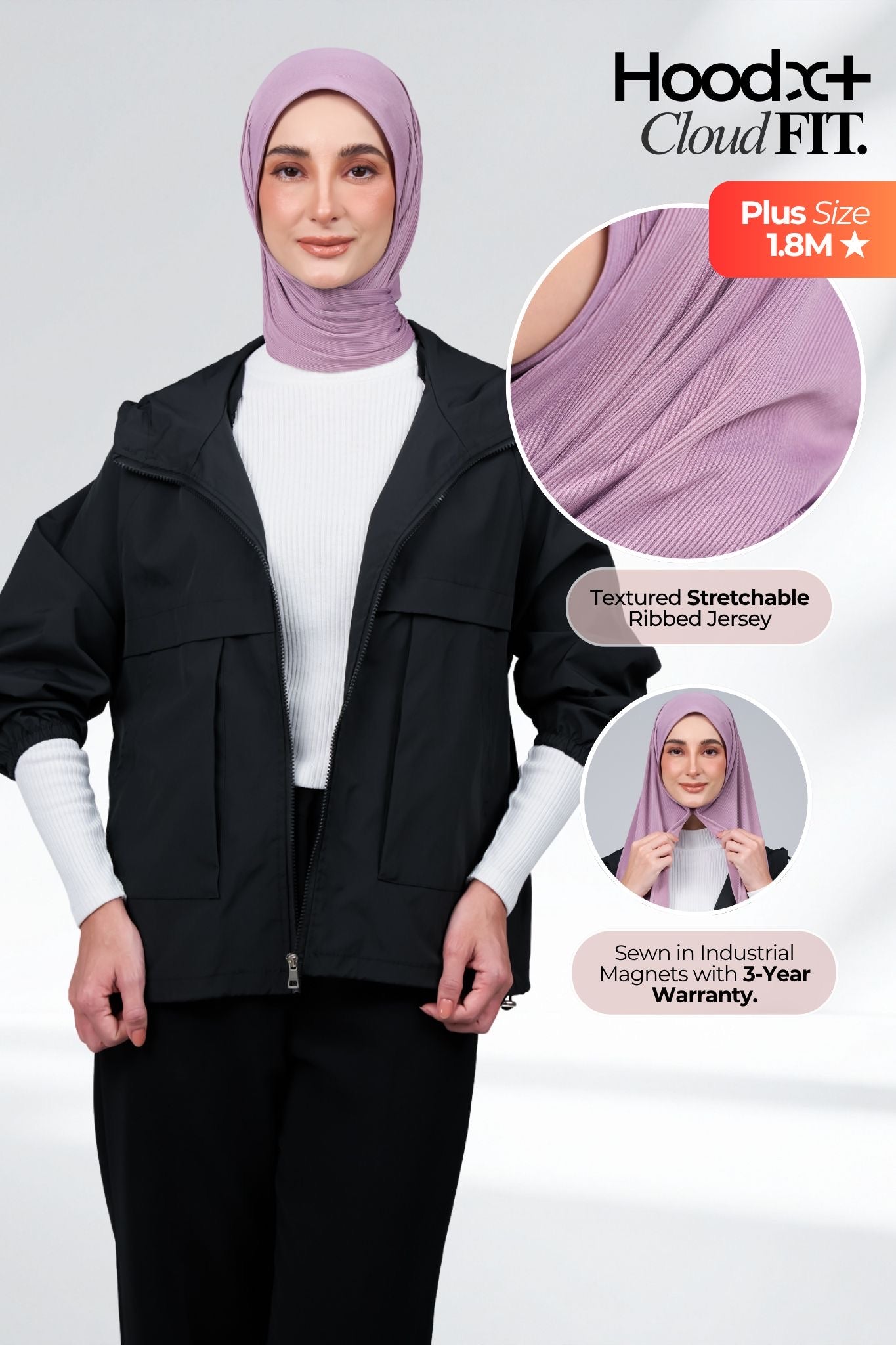 HoodX CloudFit in Mauve