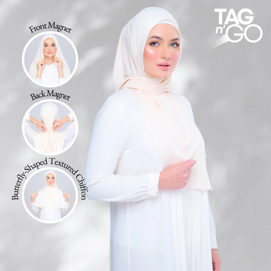 Instant Tag & Go | Textured Chiffon BB in Beige