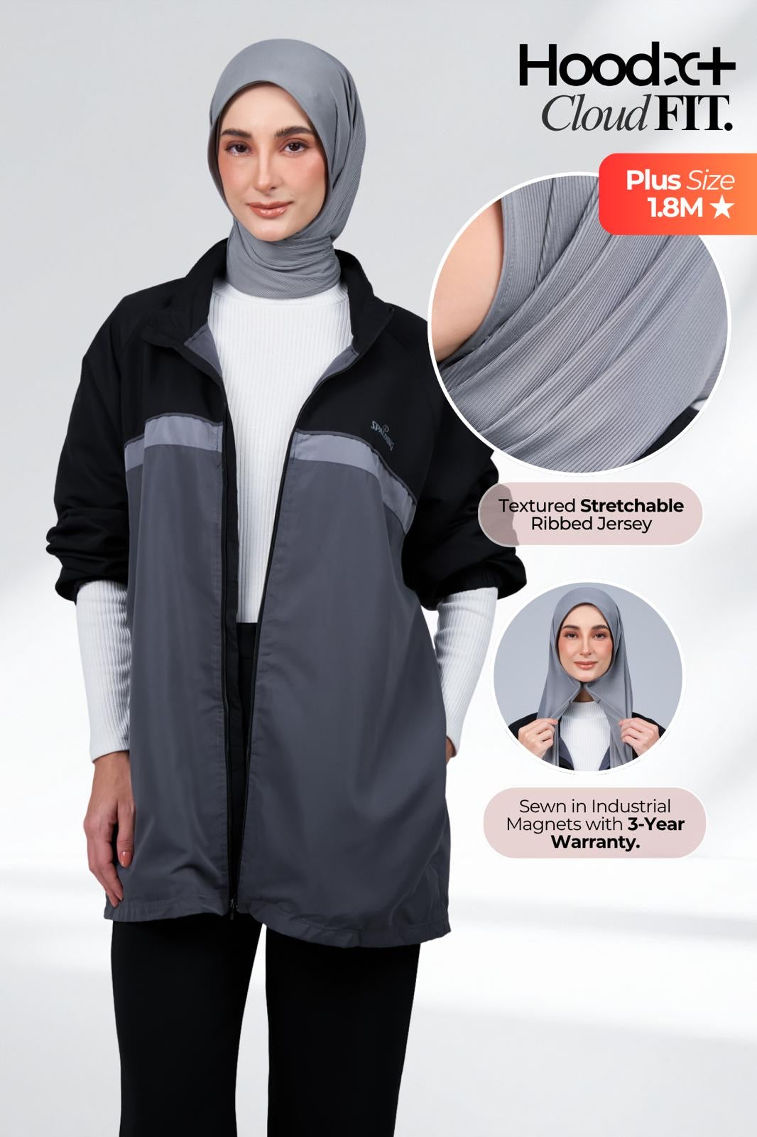 HoodX CloudFit in Deep Grey