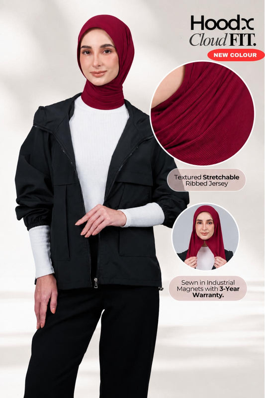 HoodX CloudFit in Crimson Red