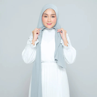 Semi Instant Sarongje | Chiffon Silk in Earl Grey