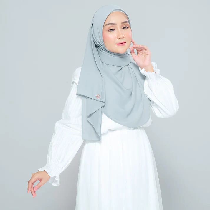 Semi Instant Sarongje | Chiffon Silk in Earl Grey
