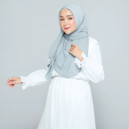Semi Instant Sarongje | Chiffon Silk in Earl Grey