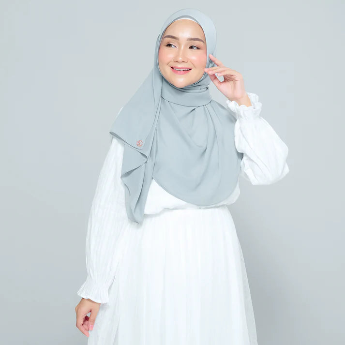 Semi Instant Sarongje | Chiffon Silk in Earl Grey