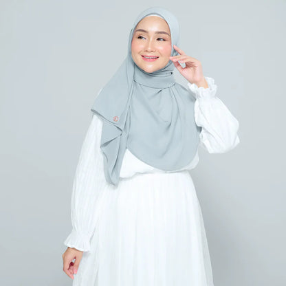 Semi Instant Sarongje | Chiffon Silk in Earl Grey