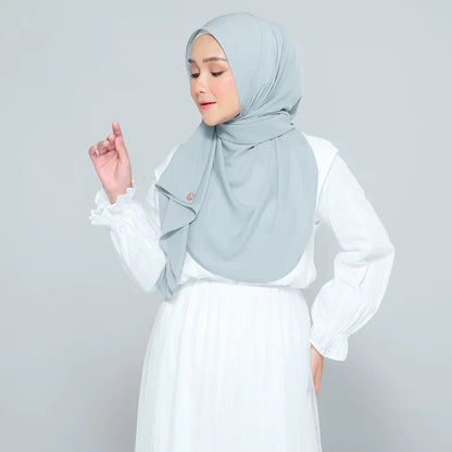 Semi Instant Sarongje | Chiffon Silk in Earl Grey