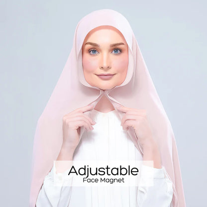 Instant Tag n' Go Shawl | Chiffon Silk in Nude Pink