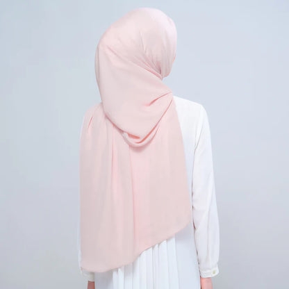 Instant Tag n' Go Shawl | Chiffon Silk in Nude Pink
