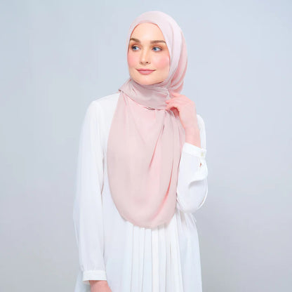 Instant Tag n' Go Shawl | Chiffon Silk in Nude Pink