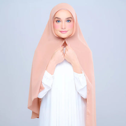 Instant Tag n' Go Shawl | Chiffon Silk in Tan